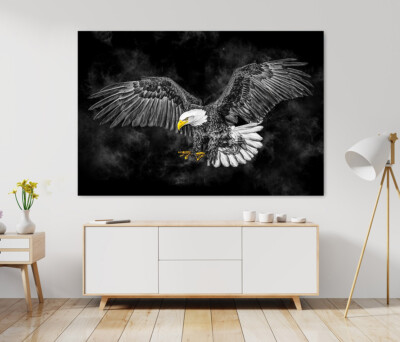 LEINWAND BILD XXL ABSTRAKT ADLER NATUR WANDBILDER KUNSTDRUCK CANVAS EAGLE XXL