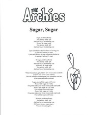 Jeff Barry Signed Autograph The Archies Sugar, Sugar Lyric Sheet Songwriter COA
