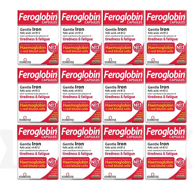 Vitabiotic Feroglobin 30 Capsules- PACK OF 12- EXP-02/2028