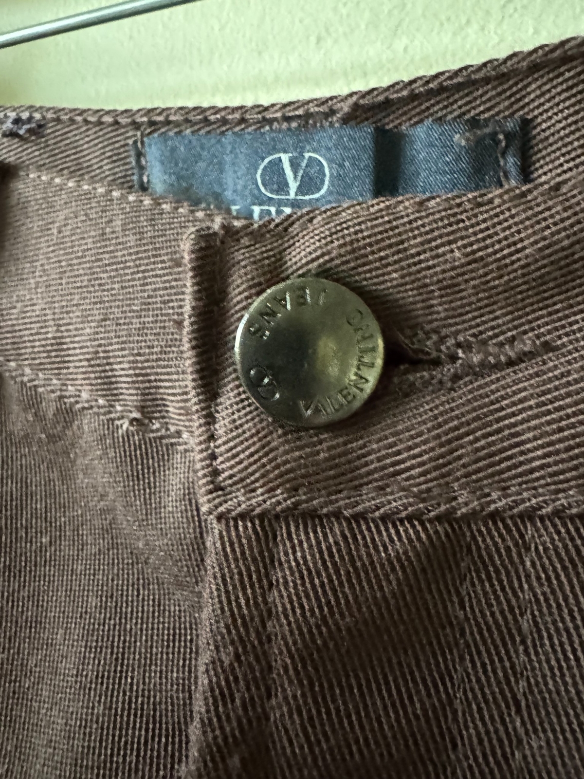 Valentino Jeans Chocolate Brown Pants SZ 30 Made in Italy EUC thumbnail 3