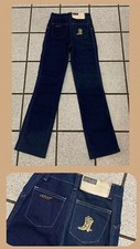 Vintage Baby Girls Jeans Western Hippy Dark Straight Leg 1970s NEW Sz 6 / 7