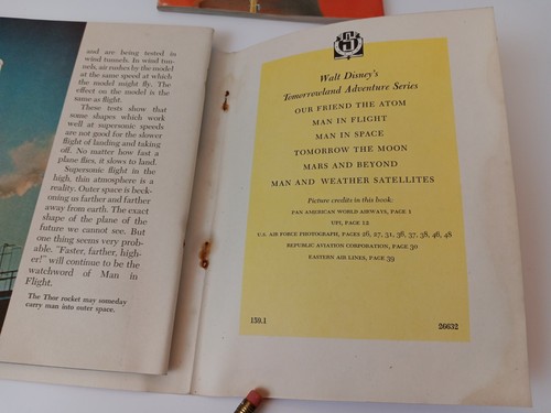 Walt Disney A Tomorrowland Adventure 1959 Paperback Books Lot Of 3 - Picture 8 of 10