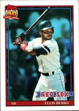 1991 Topps Baseball Ellis Burks