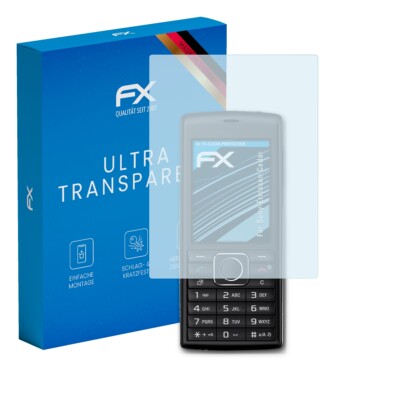 atFoliX 3x Displayschutzfolie für Sony-Ericsson Cedar Schutzfolie klar Folie