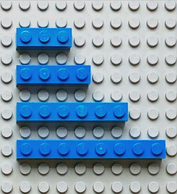 27 x LEGO Basic Bricks Konvolut  1x3 - 1x4 - 1x6 - 1x8
