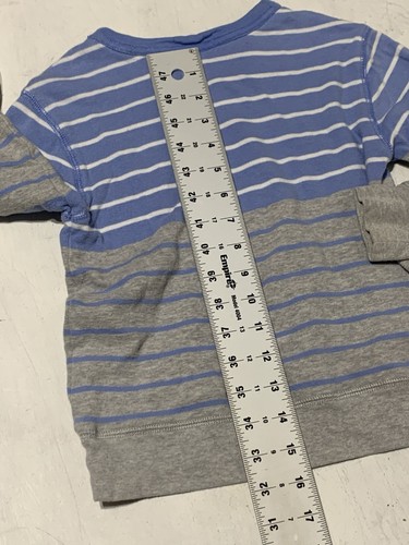 ralph lauren navy and grey striped sweater girls Size 5 EUC - Picture 8 of 8