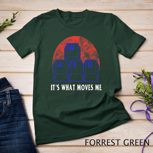 WASD It's What Moves Me - Divertida PC Gamer Computadora Nerd Regalo 2 Camiseta Unisex - Imagen 4 de 15