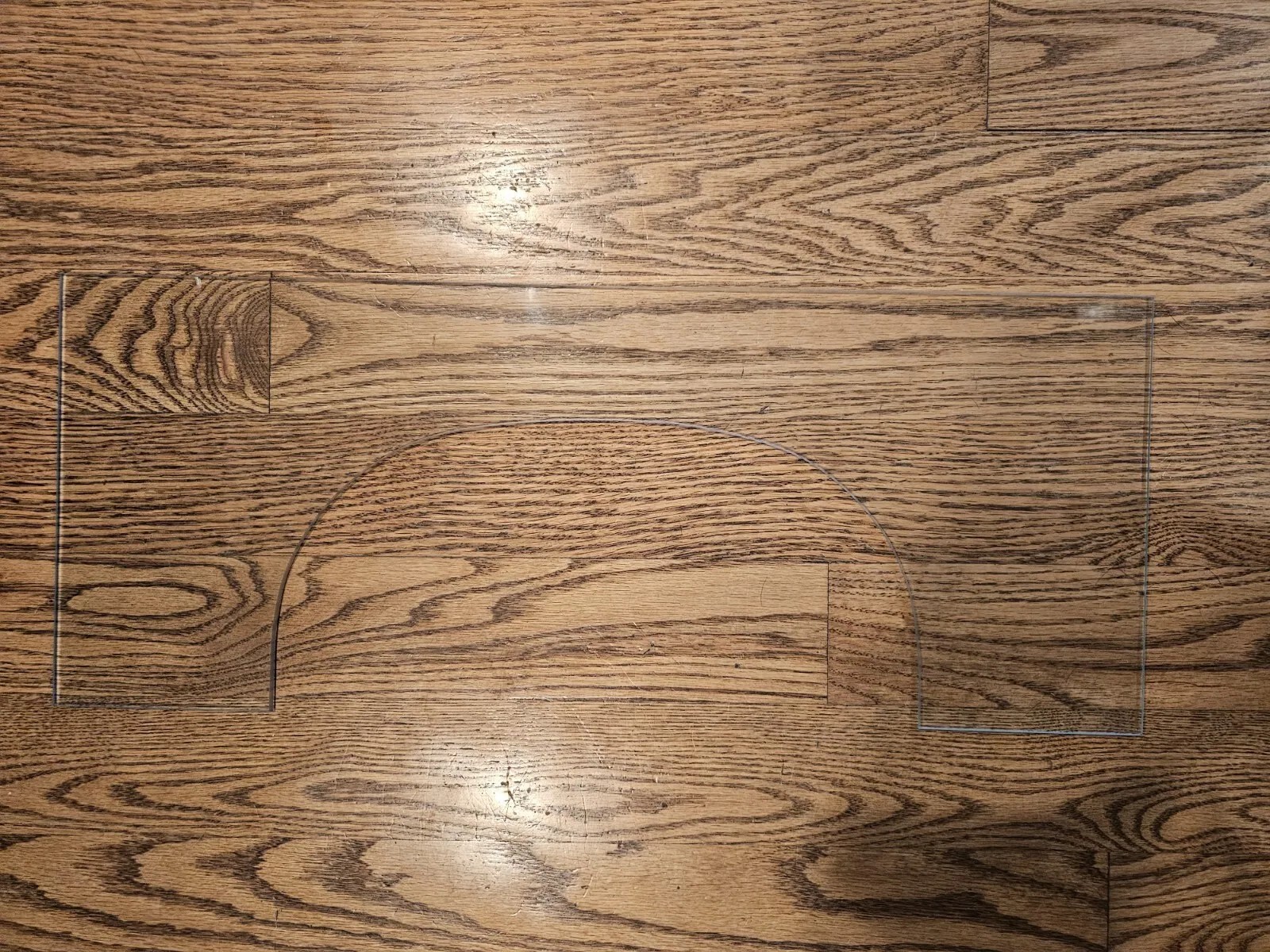 Ridgeway 9251 Contemporary Curio Grandfather Clock Glass Shelf