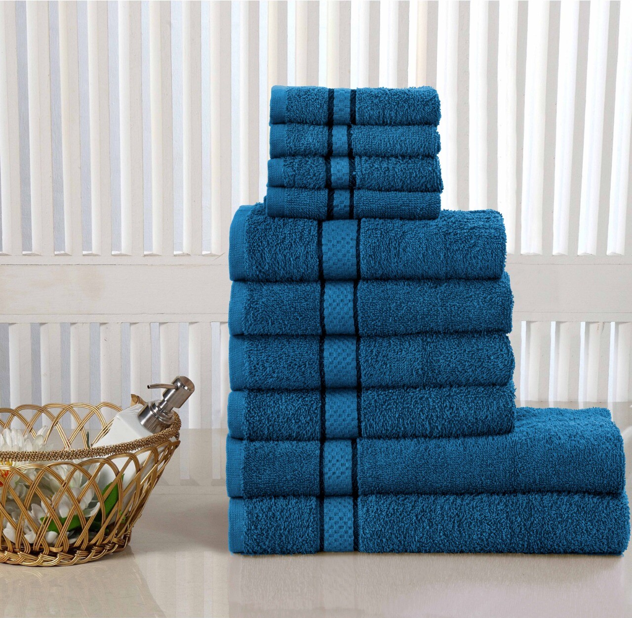 10 PCS TOWEL BALE SET 100% COMBED COTTON SOFT FACE HAND BATH BATHROOM TOWELS | eBay