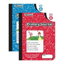 10 x BAZIC Primary Journal Book for K-2 grade kids 100 sheet/book Blue