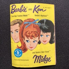 1962 MATTEL TOYMAKERS BARBIE, KEN & MIDGE FASHION BOOKLET