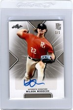 2021 Leaf Perfect Game AUTO Silver 1/1 Proof WILSON WOODCOX Temple College Texas