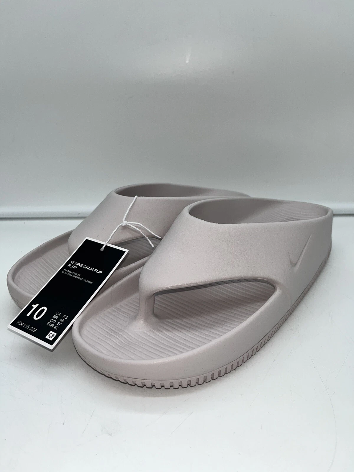 NUOVE scarpe donna taglia 10 Nike calm infradito triple casual FD4115 002 NUOVE