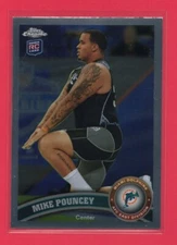 2011 Topps Chrome Mike Pouncey #66 Rookie Card Miami Dolphins