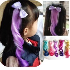 Twist Braid Rope Wig - Bowknot Crystal Elastic Rubber Band Headband Accessories