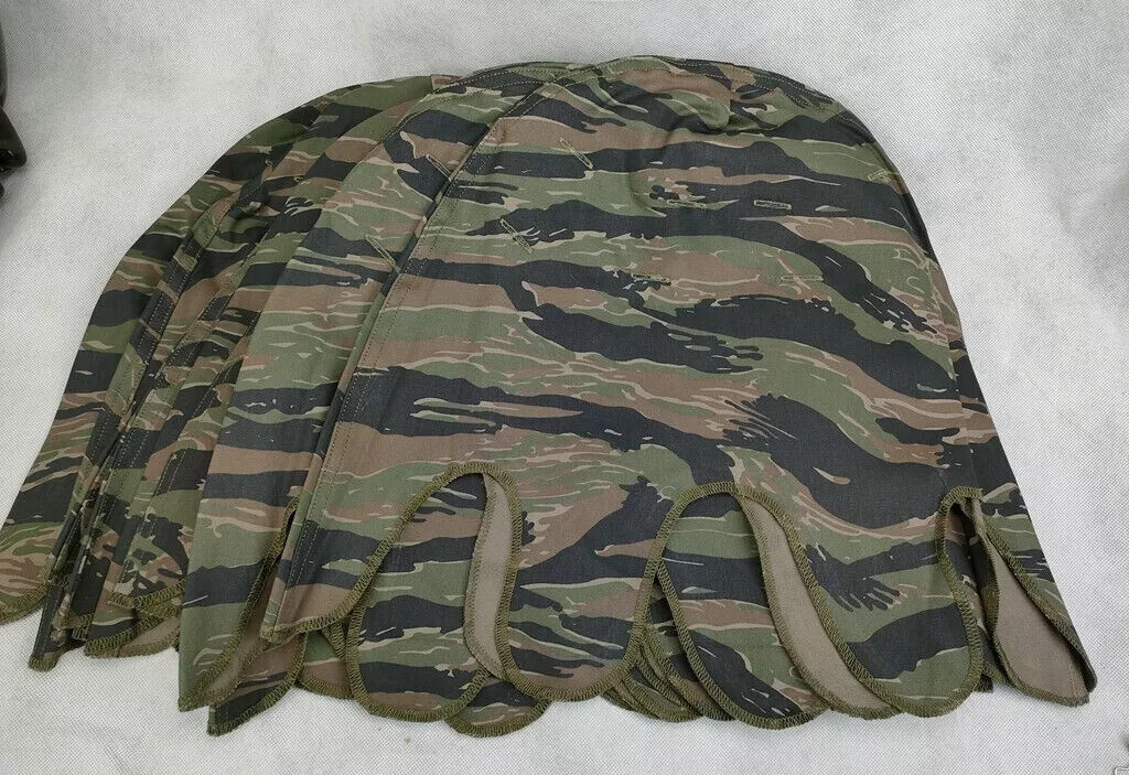 Vietnam War US ARMY Tiger Stripe CAMO Camouflage M1 Helmet Cover 1PCS