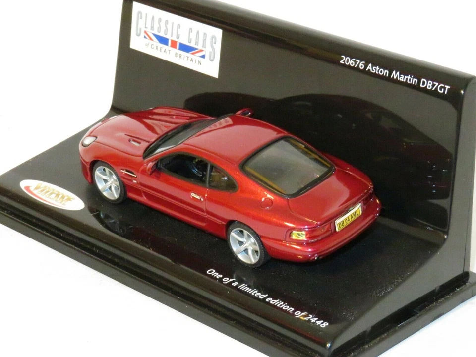 ASTON MARTIN DB7 GT TORO RED VITESSE 20676 1:43 DB7GT AUTO BRITANNICHE 2003 - Immagine 3 di 4