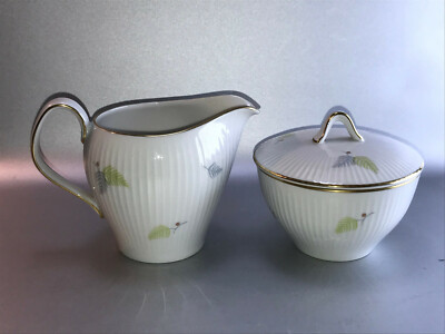 D1) MILCH & ZUCKER Set THOMAS Rosenthal Gloriana bunter Farn 7523 Sahne  Vintage | eBay.de