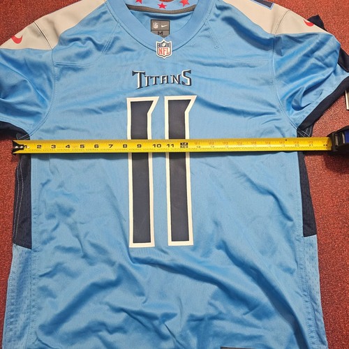 Tennessee Titans Mens #11 AJ Brown Nike NFL On Field Jersey Sz M Blue Football - Picture 11 of 12