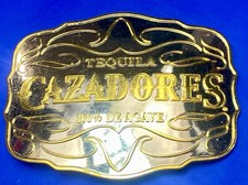 Large Cazadores Tequila Bull Elk Belt Buckle 100 De Agave Advertising Promo