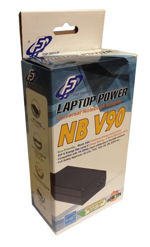 FSP Universal Notebook Adapter, Laptop Charger, 90W. 19V. NB V90 - Picture 3 of 8