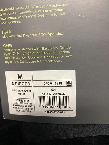 Men's Jersey Mesh 3pk Boxer Briefs - All in Motion Fitness Gray/Time Medium - Picture 4 of 5