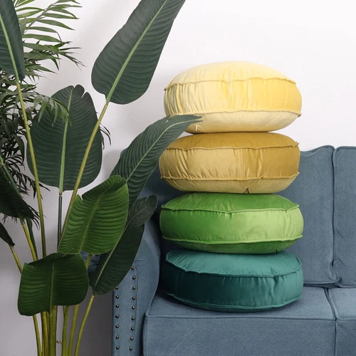 Soft Solid Velvet Pillow Case or Round Car Cushion Cover Sofa Living Room NEW - Bild 8 von 34