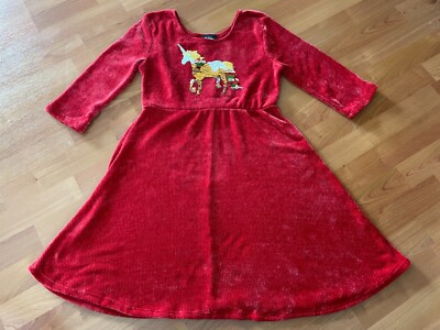 Girl's 2-Hip by Wrapper soft red corduroy dress size 16 color