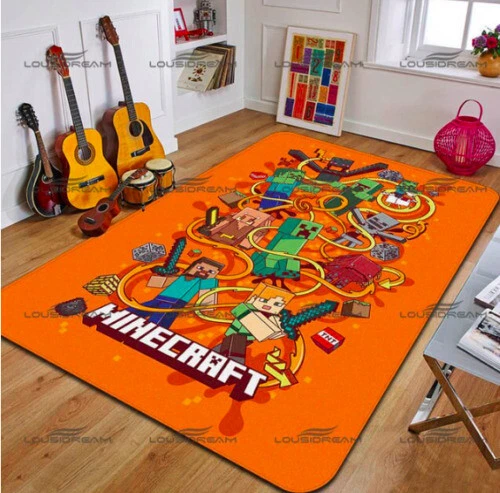 Dormitorio Salón Alfombras Antideslizantes Suelo Alfombras Niños Minecraft - Imagen 15 de 34