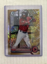 2022 Bowman Chrome Junior Sanquintin 1st Bowman Gold Shimmer Refractor /50 