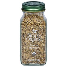Simply Organic Lemon Pepper Seasoning Bottle 3.17 oz Pack of 3