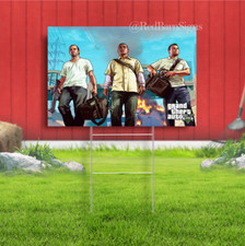 Grand Theft Auto Indoor Outdoor Yard Sign
