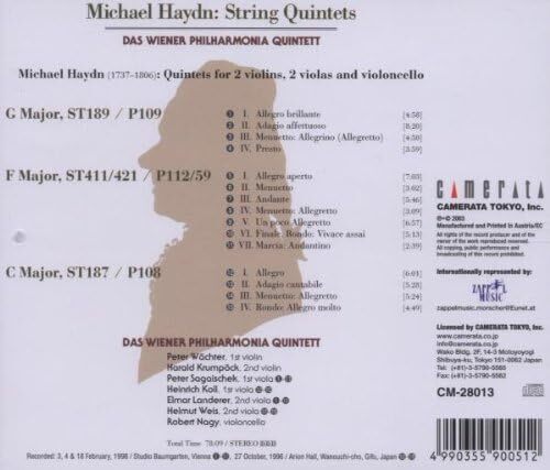 Wiener Philharmonia Quintett String Quintets (Wiener Philharmonia Quintett) (CD)