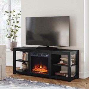 New 4 Shelf Fireplace Heater Media Center Tv Stand For Tvs Up To