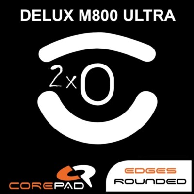 Corepad Skatez Delux M800 ULTRA Ersatz Mausfüße Mausgleiter Hyperglides Teflon