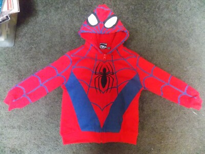 Spiderman Hoodie 5t Marvel Spiderman Hoodie Kids 5T Full Zipper, Lined