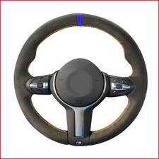 Black Suede Car Steering Wheel Cover For Bmw 428i 430i 435i 525i 535i 550i 640i Black Suede Car Steering Wheel Cover For Bmw 428i 430i 435i 525i 535i 550i 640i