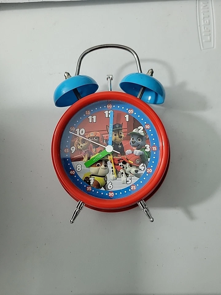 M. Z Berger Analog Paw Patrol Light Up Old Fashion Alarm Clock 2 Bells 12624-2M8 - Image 4 of 4