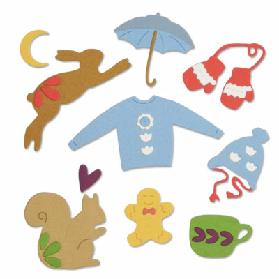 Sizzix Thinlits Die Set 10PK - Winter Elements by Lisa Jones 663412