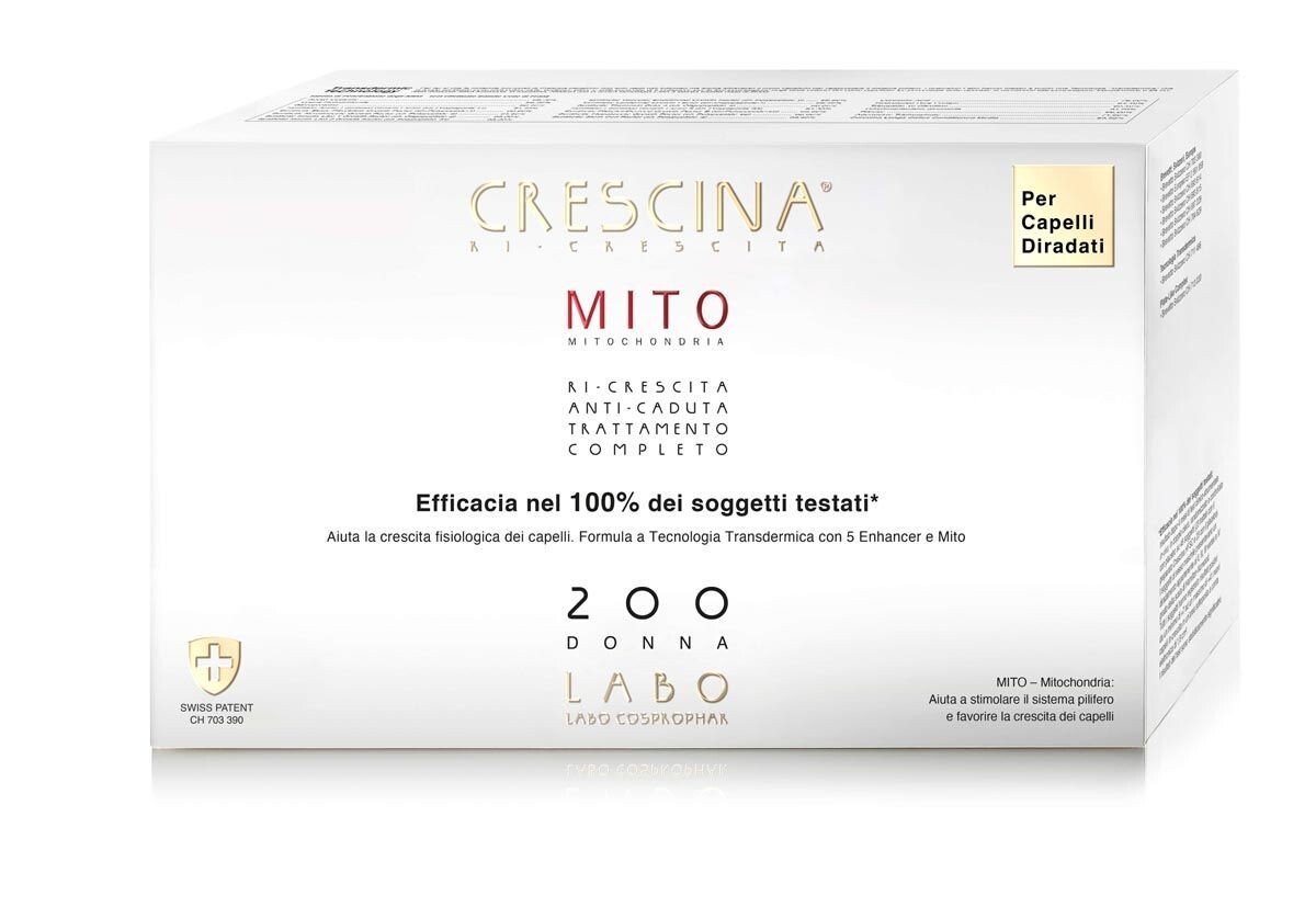 Crescina Mito Ri-Crescita Trattamento Completo 200 Donna  20+20 fiale
