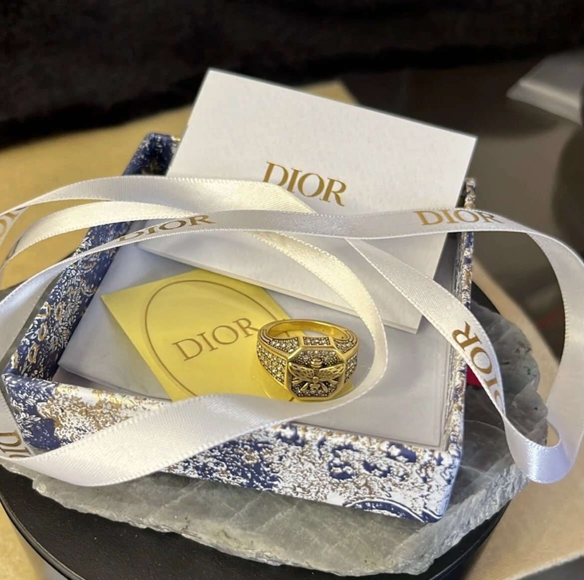 Bague abeille costume Christian Dior 18YGP S (6)