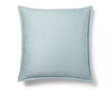 Ralph Lauren Spencer Matelasse EURO Pillow Sham Soft Teal Blue 135 Last One