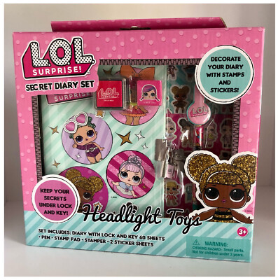 NEW LOL Surprise Doll Secret Diary Set Stickers Stamps Lock Key