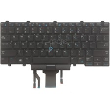 New for Dell Latitude E5450 E7450 0D19TR Keyboard US Black with Backlit pointing