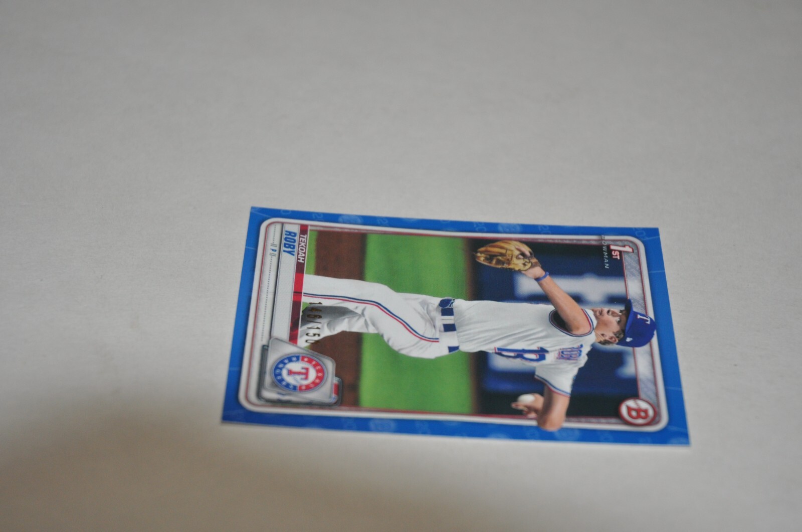 2020 Bowman Draft BD76 Tekoah Roby 1st Bowman Blue 146 /150 Texas