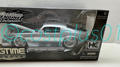 JADA BTM 1971 CHEVY CAMARO 1:24 SILVER WITH STRIPE HE HOBBY