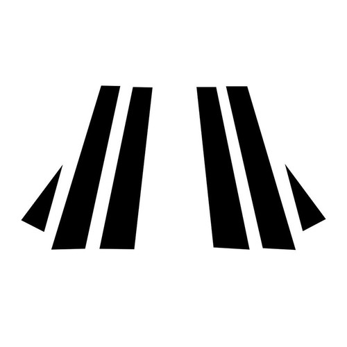 6 Stück Fenster Säulenpfosten Abdeckung Türverkleidung Für Opel Antara 2007-2014 - Picture 4 of 18