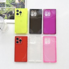 Rectangle Phone Case For iPhone 16 15 14 13 12 17 Pro Max ShockProof Soft Cover