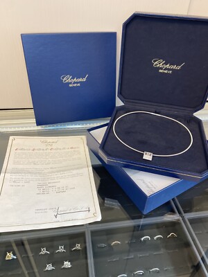 chopard Happy Curves Diamond 18K white gold Collar Necklace