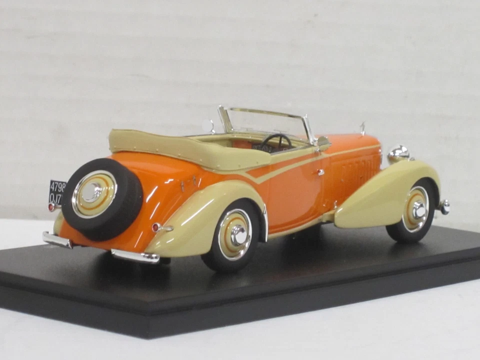 Hispano-Suiza J12 Cabrio 1934 orange/creme NEU Esval EMEU43002A 1:43 limitiert - Bild 2 von 4